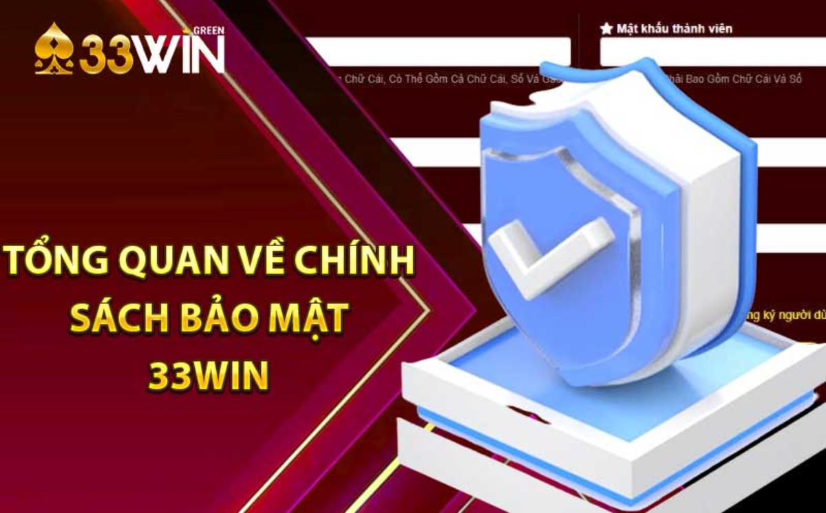 Thành phần thiết yếu trong chính sách bảo mật 33WIN